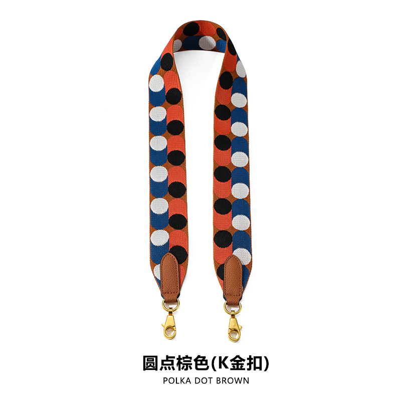 Picture of Ma Huangshi MHS-F-28 Ribbon F Dot Decoration Women's Bag Wide Shoulder Belt Canvas Ribbon Single Back Women's Bag Accessories