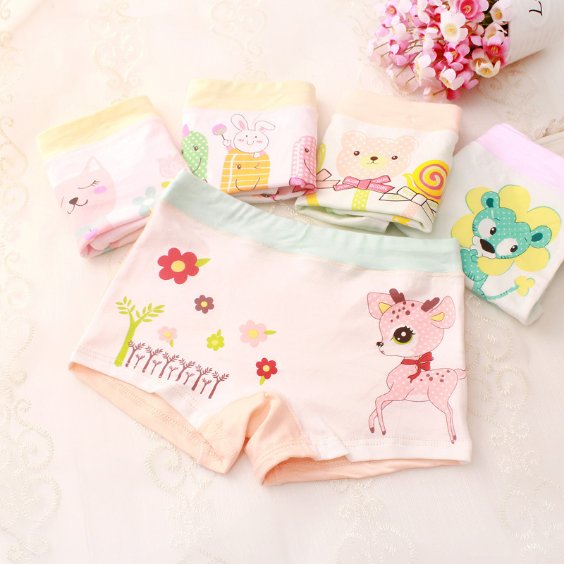 Picture of Children's underwear female 40 cotton children girls underwear cartoon boxer girls underwear manufacturers wholesale