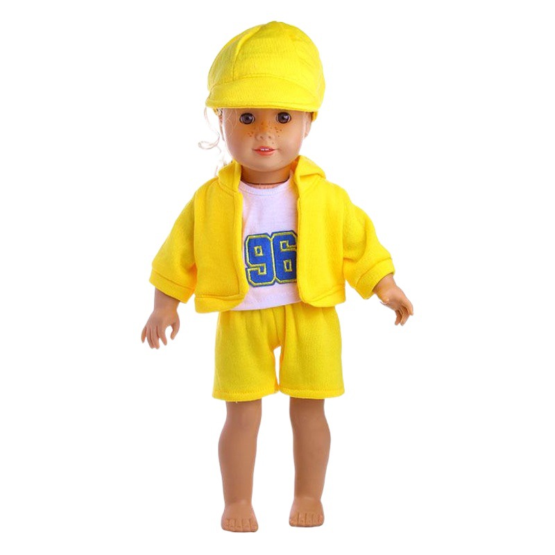 18inch American Girl Doll Accessories Sportswear Suit 43cm Shifu Baseball Clothes Manufacturer Straight Hair Clothing