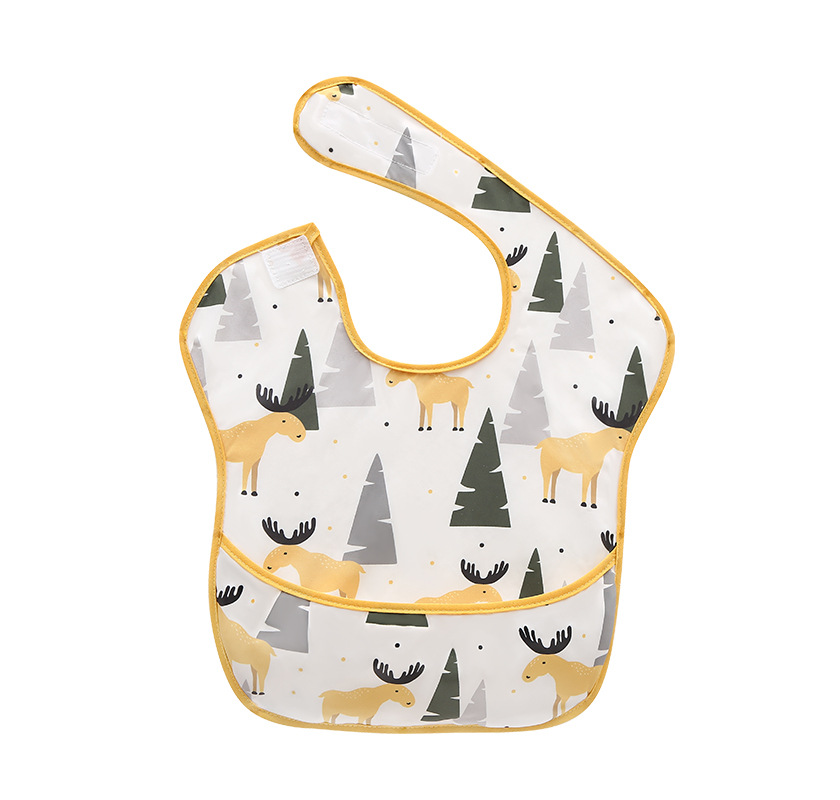 Picture of Spring and summer children's overalls eating anti-dirty artifact baby bib anti-saliva towel baby bib super soft food pocket