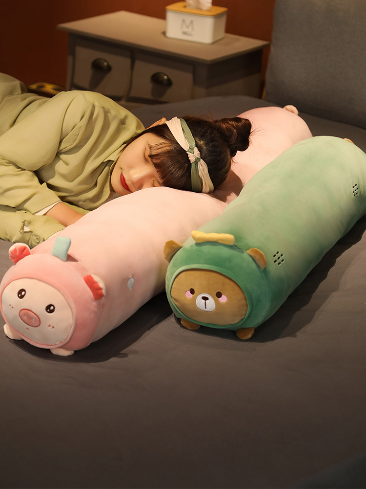Picture of Down Cotton Animal Transformation Fruit Long Pillow Girl Heart Bed Sleeping Pillow Girlfriend Removable and Washable