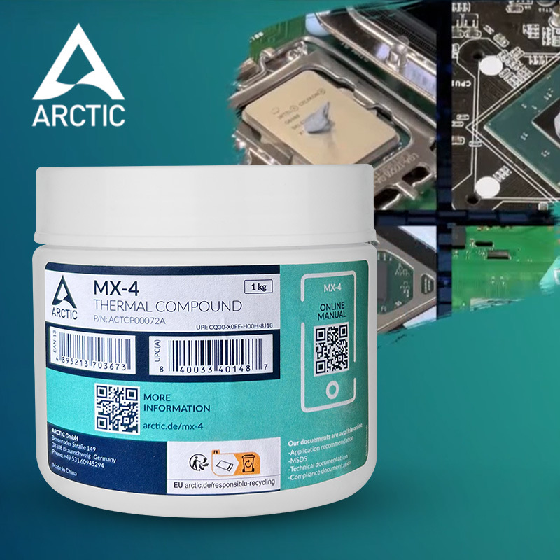 Arctic MX-4 thermal grease 1Kg desktop laptop cpu heat dissipation mx4 Silicone graphics card thermal grease