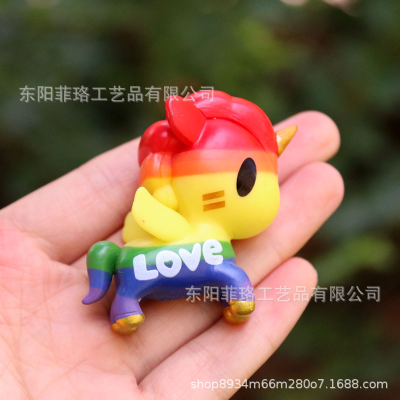 Picture of Magic Unicorn blind box accessories rainbow pony mermaid two-dimensional hand-made doll decoration girl heart doll