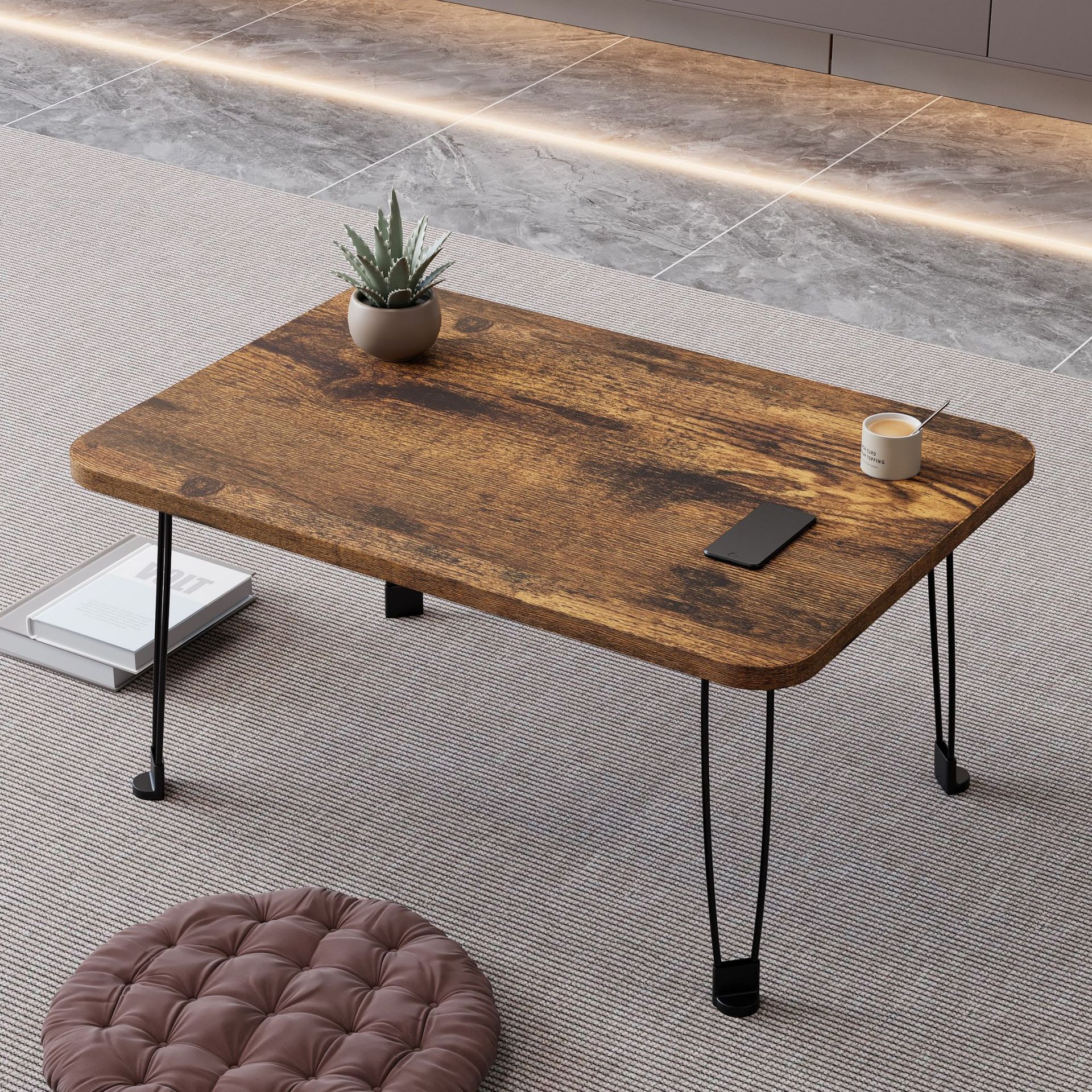 Picture of Chen Lan Yipin Bed Foldable Student Computer Desk Simple Bay Window Outdoor Portable Notebook Table Small Coffee Table