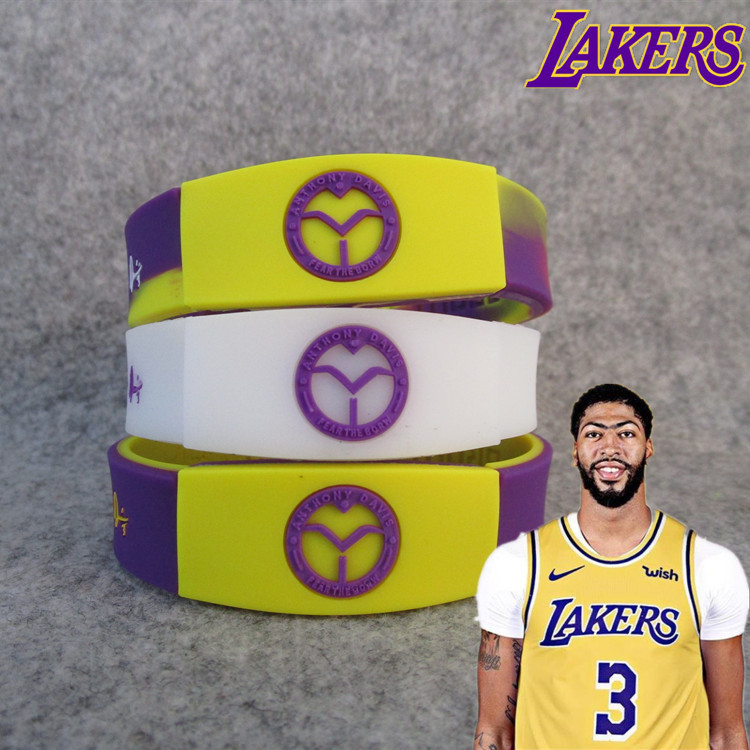 Basketball Starlake Team No. 3 Anthony. Davis Memorial Slide Sleeve Luminous Sports Bracelet Wristband Fans