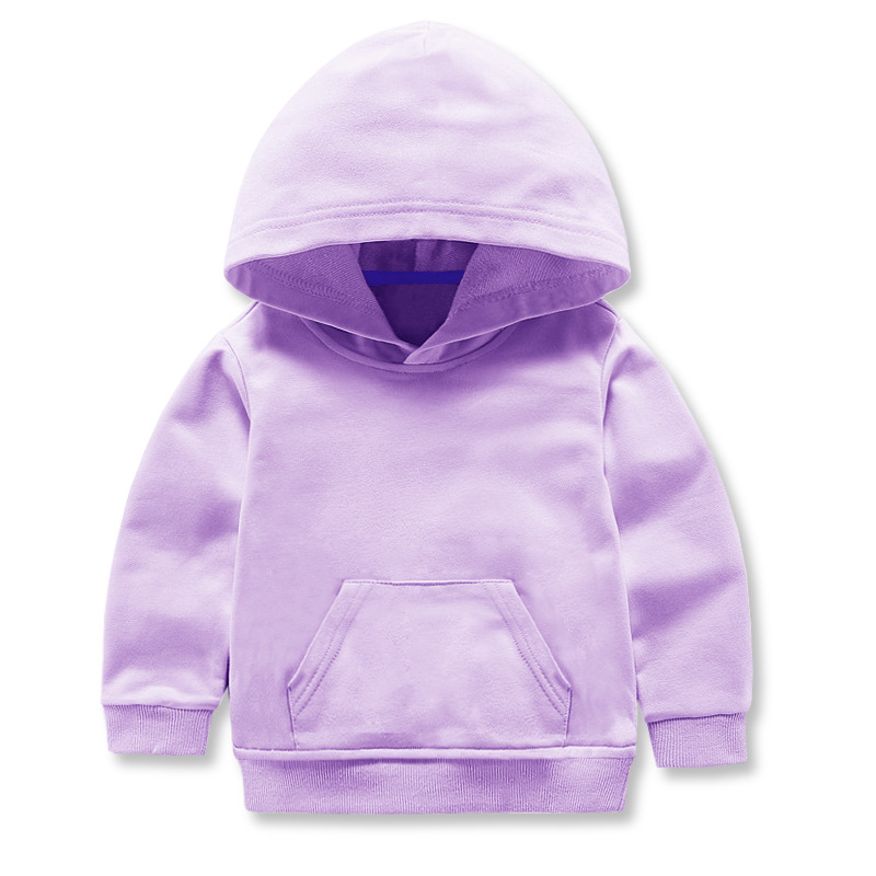 Picture of Autumn new children's clothing children's solid color hooded vests boys and girls long sleeve hoodie jacket coat a generation of hair