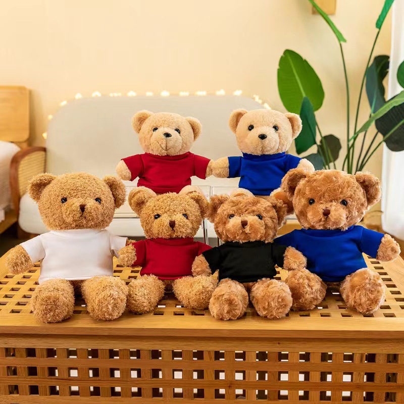 Teddy Bear Plush Doll Toy Cloth Doll Plush Wholesale Outfit Teddy Bear with Logo Event Gift