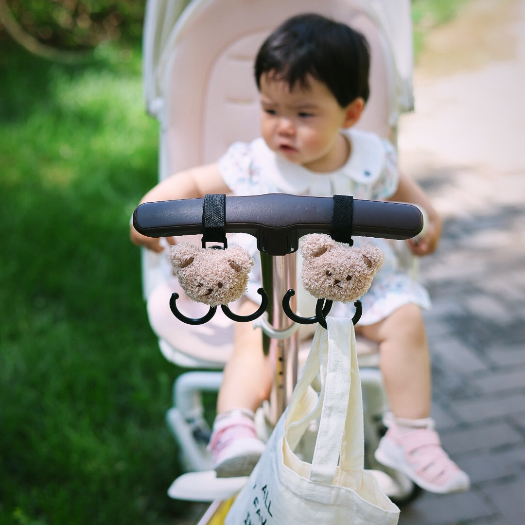 Picture of Han Feng Baby Car Hook Cartoon Bear Storage Double Hook Multifunctional Universal Hook Baby Car Accessories Storage Hook