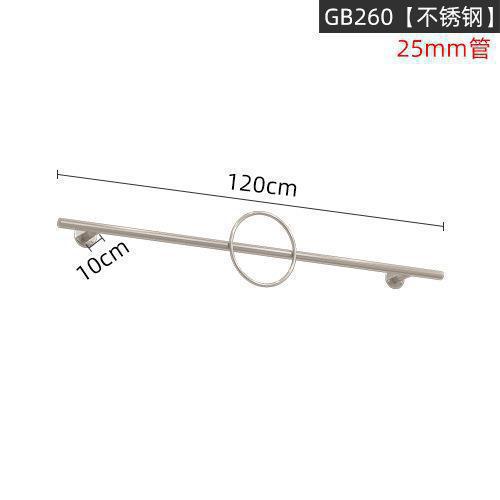 Picture of Stainless Steel Positive Hanging Display Rod Children's Clothing Store Display Rack Wall Hanging One-word Shelf Point Hanging Clothing Store Hanging Hangers
