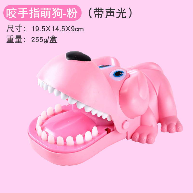 Picture of Large decompression crocodile finger-biting toy teddy man props evil dog hand-biting children's toy shark tooth extraction game