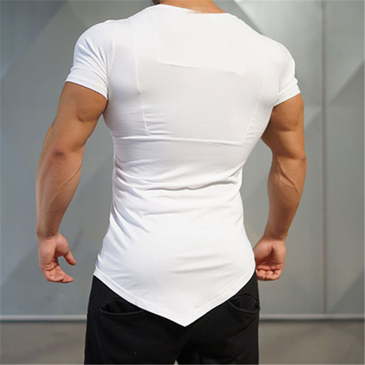 Picture of Muscle Maiba Summer Sports Short-Sleeved Tight-Fitting Fitness Running Quick-Drying Breathable Elastic Thin Training Clothes Top
