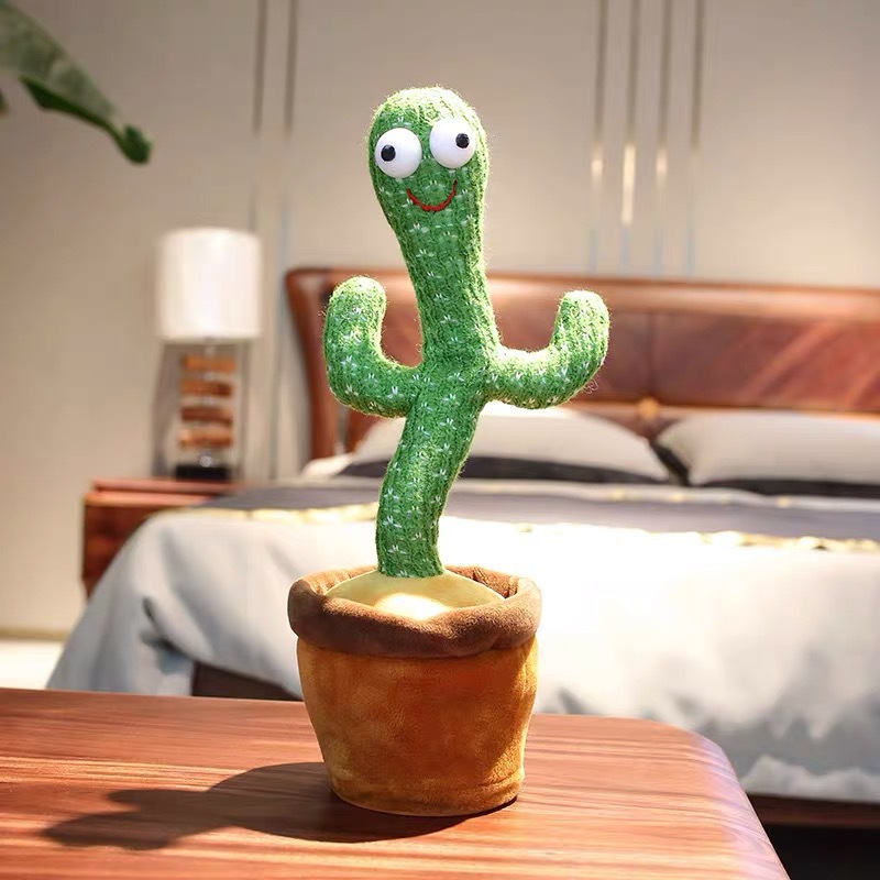 Picture of Tiktok same cactus talking toy dancing singing recording twisted cactus cross-border Amazon toy