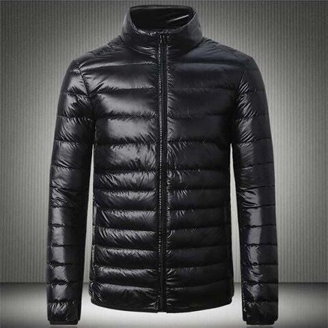 New Light Down Cotton-padded Jacket Men's Short Vertical Collar Jacket Young Men's Thin Down Cotton-padded Jacket Men's Ultra-light Style