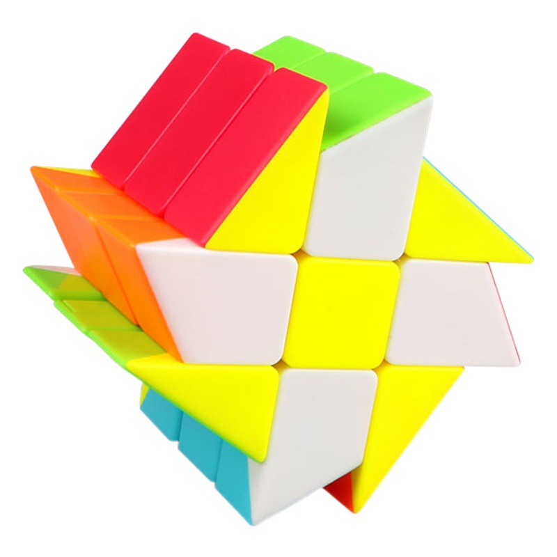 Qiyi Wind and Fire Rubik's Cube Wheel Third-order Variant Windmill Special-shaped Wind and Fire Third-order Windmill Smooth Creative Rubik's Cube Real Color