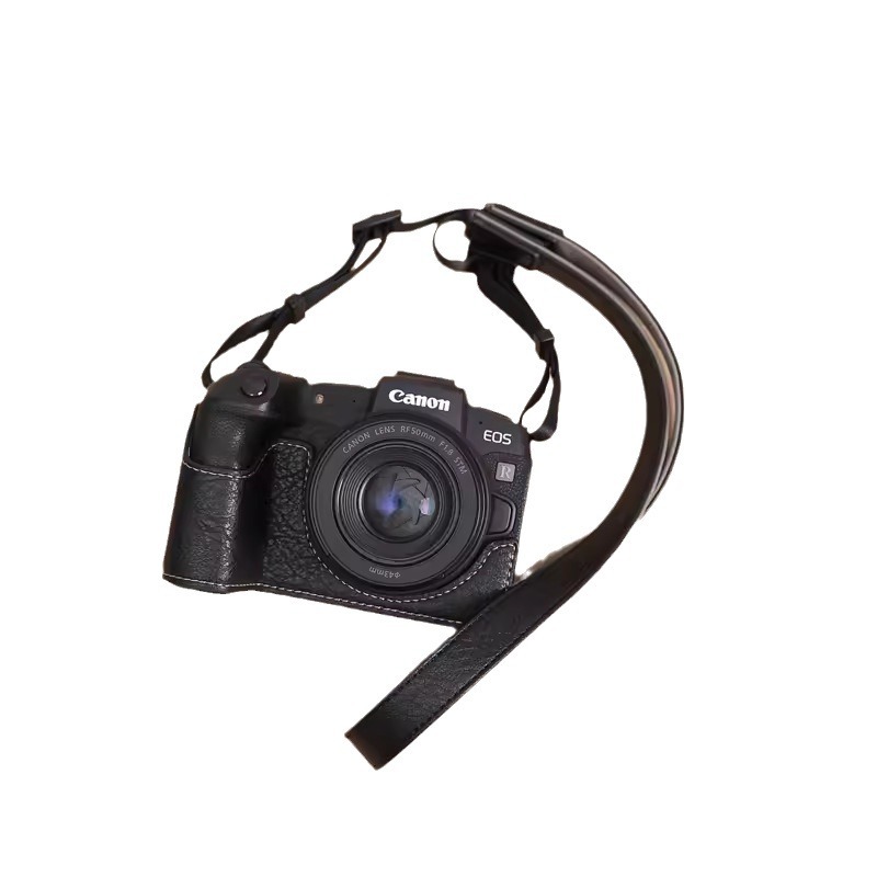 Picture of Suitable for Canon R8 RP Protective Case RP Base Leather Case r8 Micro Single Camera Bag Portable Half Set Photography Bag