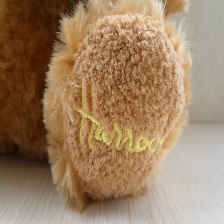 Picture of Small Recording Ribbon Meng Bear Short Plush Toy Embossed Curly Teddy Bear Doll