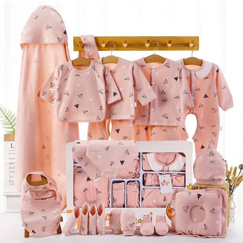 Picture of Baby airplane cartoon clothing gift box birth baby supplies collection gift box suit full set baby clothing gift box