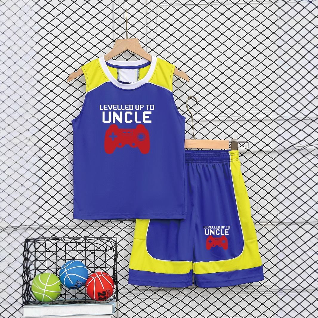 Children's Sportswear suit Boys Summer Vest Shorts Two-piece Mesh Casual Clothing Student Training Clothing Fashion