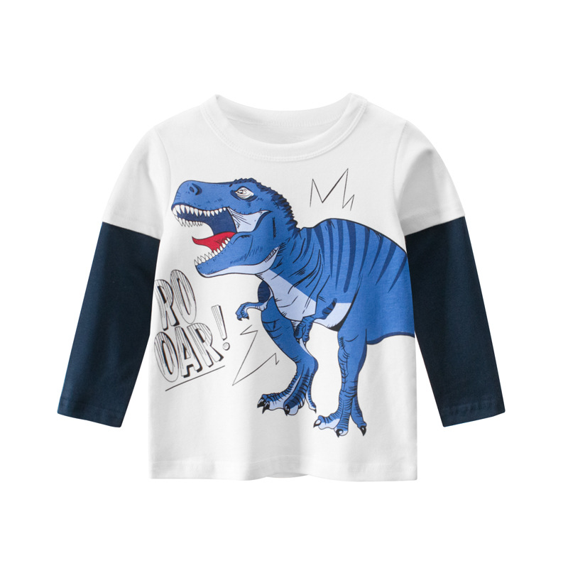 Picture of K-Style of Kidsren's Clothing Spring New Products 2024 Baby Clothes Boys Bottoming Shirt Kidsren's Long-Sleeved T-Shirt Dropshipping Ins
