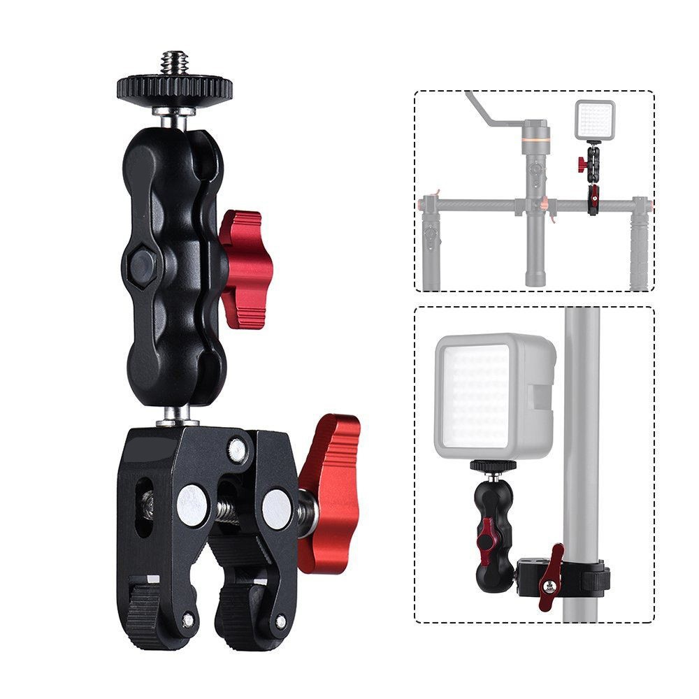 Picture of Photography equipment powerful clip magic arm connection universal hawk mouth clip all-metal fixed clip large crab clamp