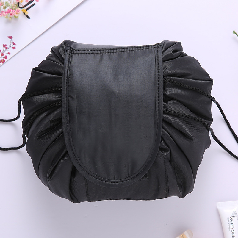 Lazy Drawstring Cosmetic Bag New Women's Cosmetic Bag Portable Travel Storage Bag Large Capacity Toiletry Bag Factory Direct Sale