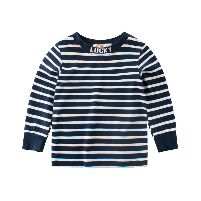 Picture of 27Kids Children's Clothing 2024 Autumn Children's T-Shirt Girls' Bottoming Shirt Baby Clothes Striped Shirt Dropshipping