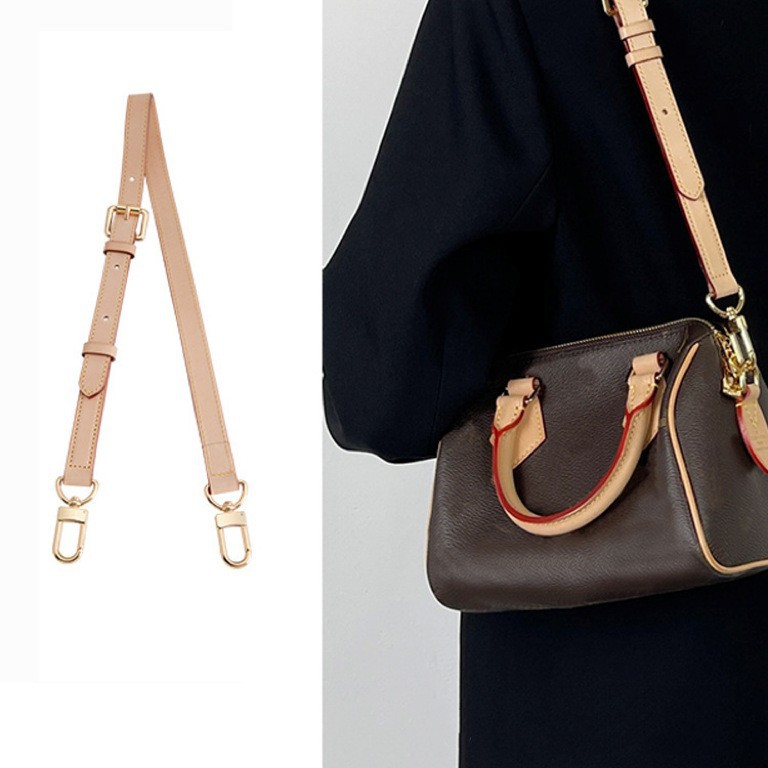 in stock Leather Handle Vegetable Tanned Cowhide Finished Accessories Bag Strap Adjustable Color-Changing Shoulder Strap