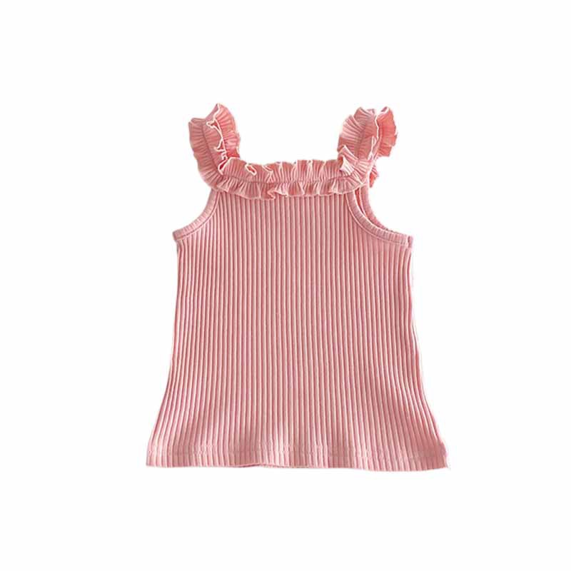Picture of 2025 New Summer Girls Camisole Thin Section Baby Girl Lace Suspender Top Sleeveless t Fashionable and Versatile