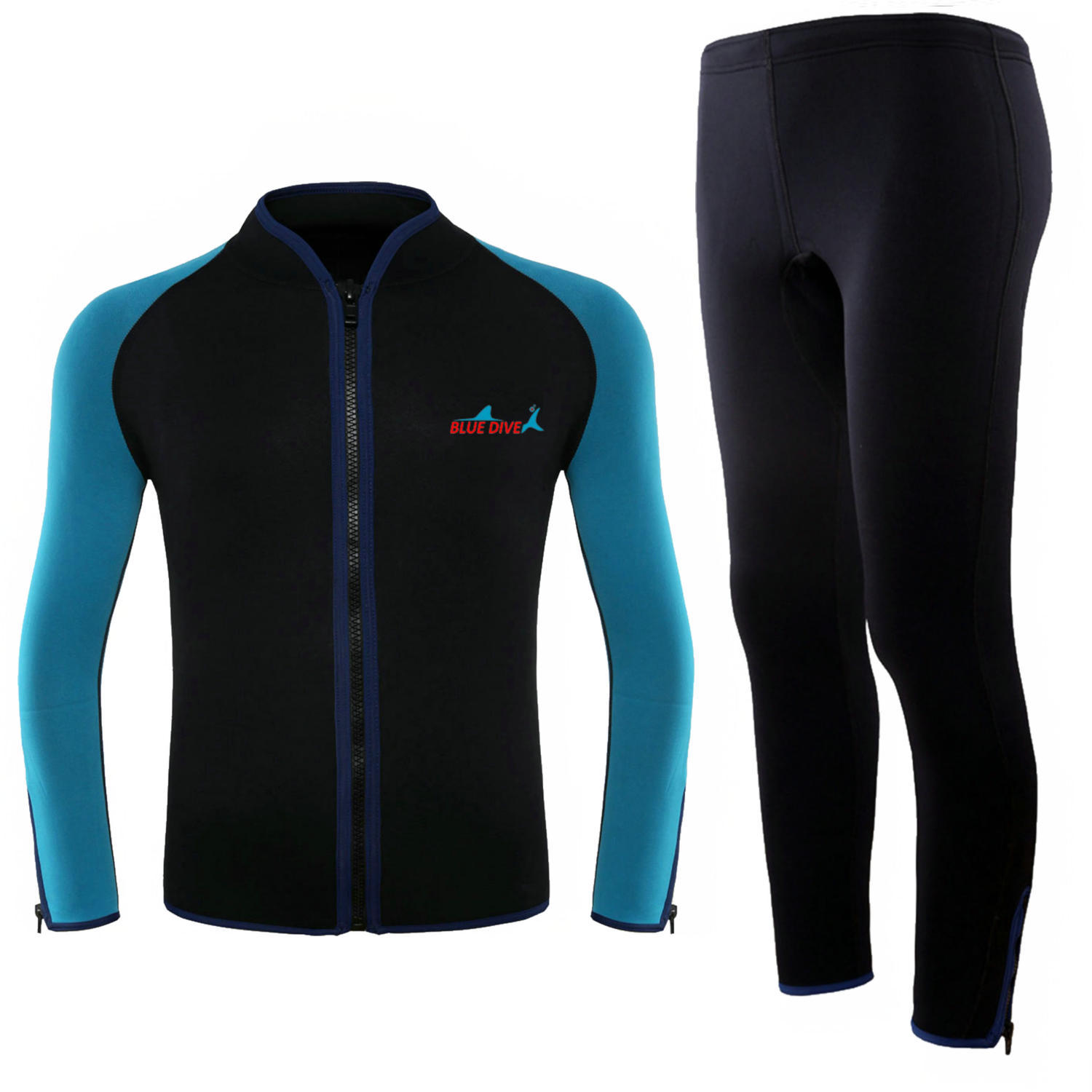 Picture of Diving Suit Men's 2mm Quick-Drying Sun Protection Jellyfish Suit Surfer Suit Slimming Hot Spring Split Swimsuit Long Sleeve Trousers
