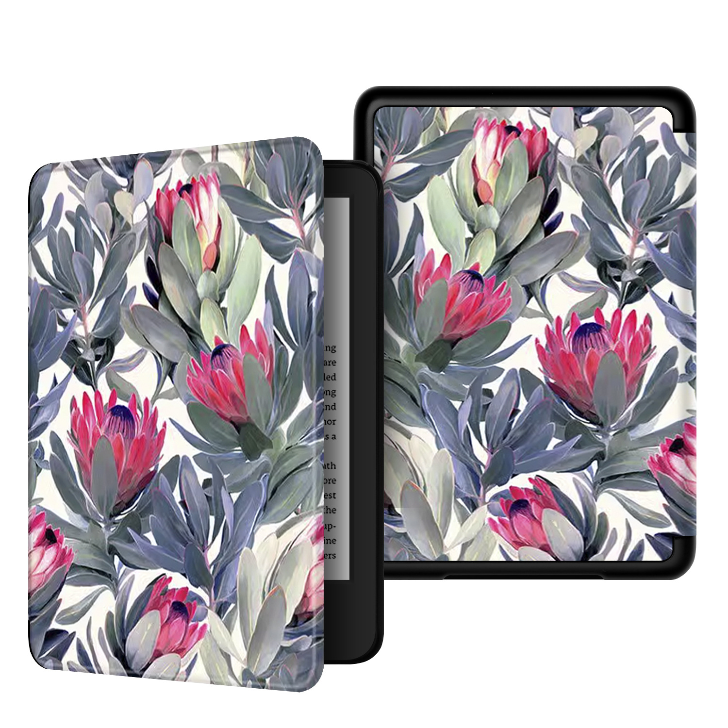 Picture of Spot Suitable for Kindle Protective Case 2016 Entry Version 558 Silk Pattern Painted Protective Case Migu X Leather Case