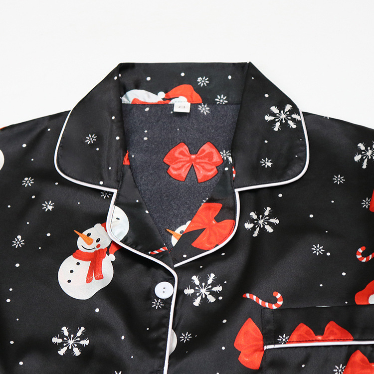 Picture of European and American Christmas Parent Suit Autumn and Winter New Long-sleeved Home Suit Cartoon Cross-border Foreign Trade Big Children's Pajamas