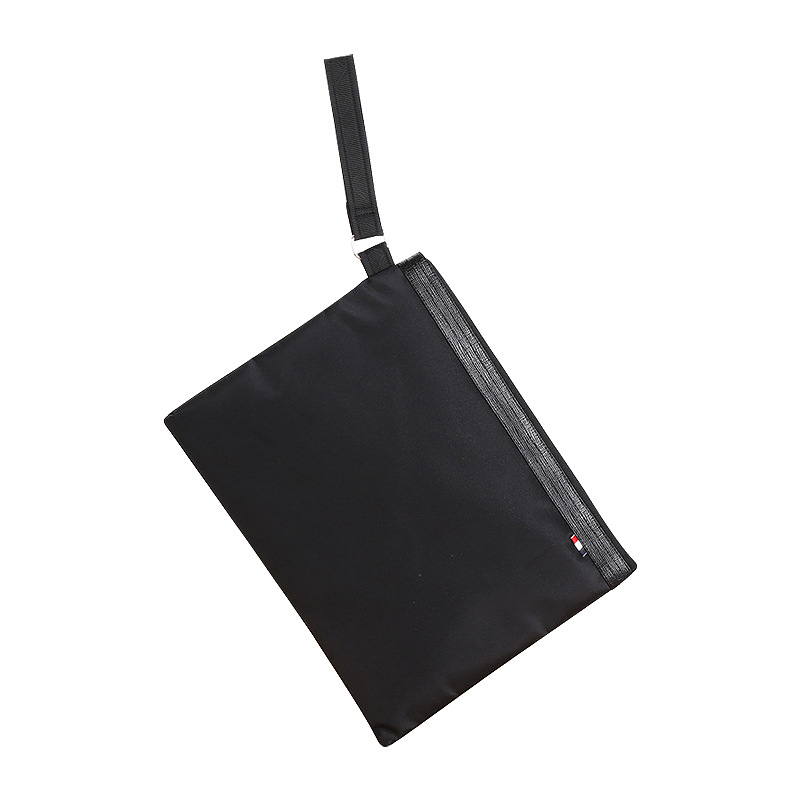 Picture of Jerry 7120 Satchel Zipper Bag Spot Wholesale A4 Multi-Layer Conference Briefcase Oxford Canvas Document Bag