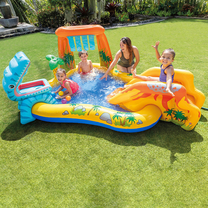 Picture of Intex Inflatable Kidsren's Slide Paddling Pool Outdoor Swimming Pool Slide Water Spray Indoor Pvc Wholesale Dropshipping
