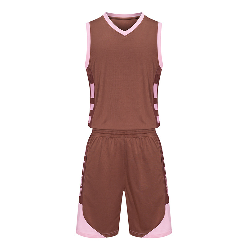 Picture of Summer new dry breathable outdoor sports color matching basketball clothes suit powerful manufacturers wholesale printed logo printing