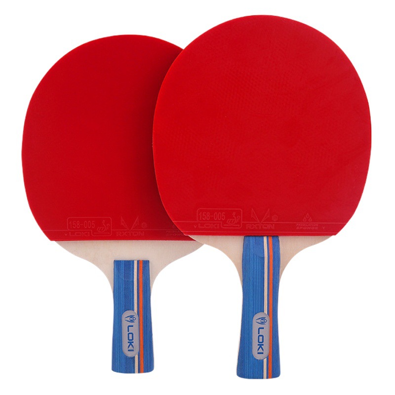 loki Thor table tennis racket set finished racket 2 straight racket horizontal racket children student training pair racket K3000