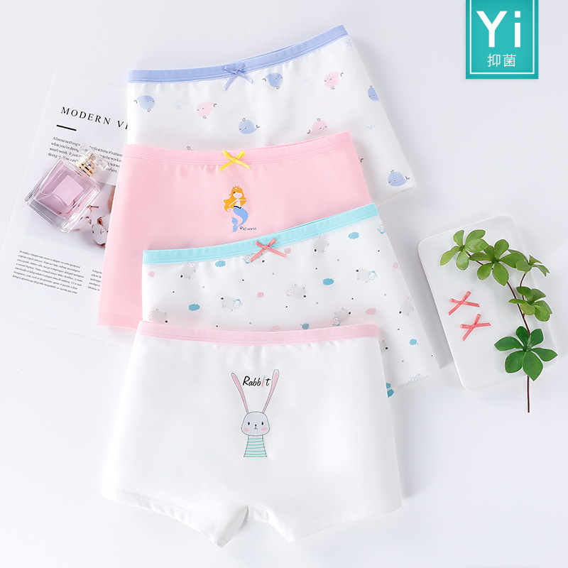 Picture of Children's underwear women's cotton boxer Girl Girl's boxer cotton shorts medium and big Children Baby Girl without pp