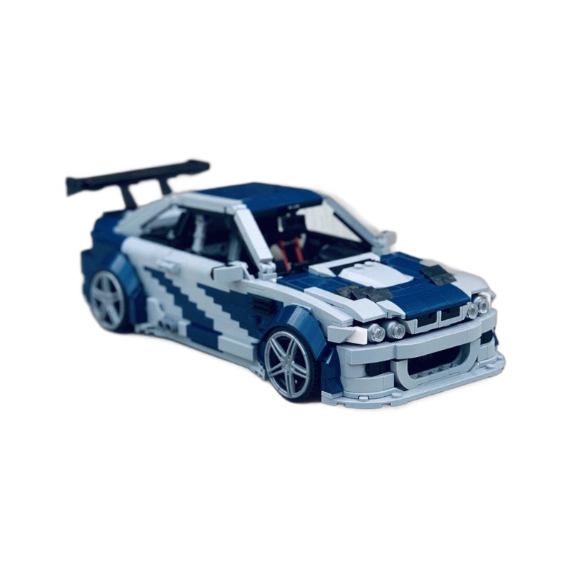 Picture of MOC compatible Lego BMW car blocks Need for Speed toy 59003 E46 M3 GTR sports car racing