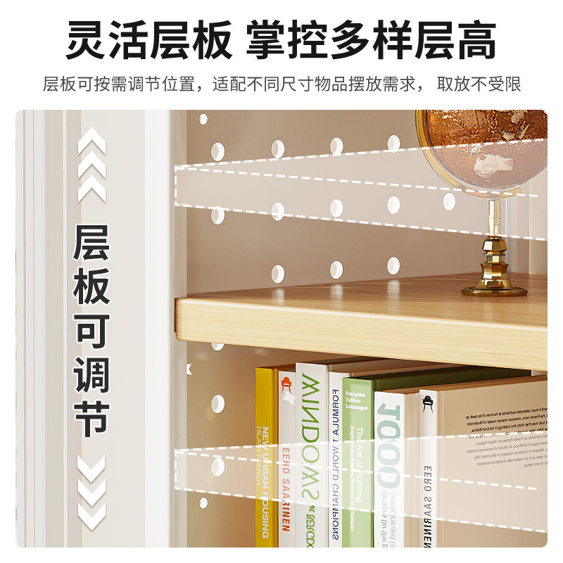 Picture of Desktop shelf desk bookshelf hole board home study desk multi-layer office station storage display stand