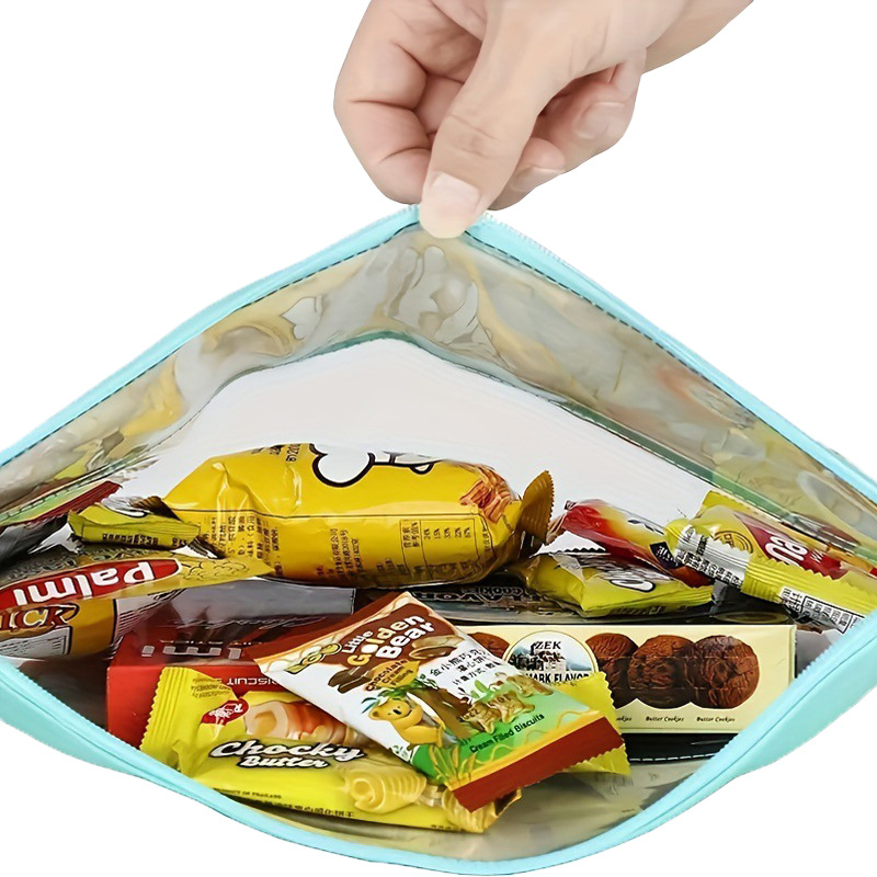 Picture of Amazon Explosions Embroidered Letters Cosmetic Bag PVC Transparent Zipper Bag Waterproof Portable Washes Storage Bag Cross-border