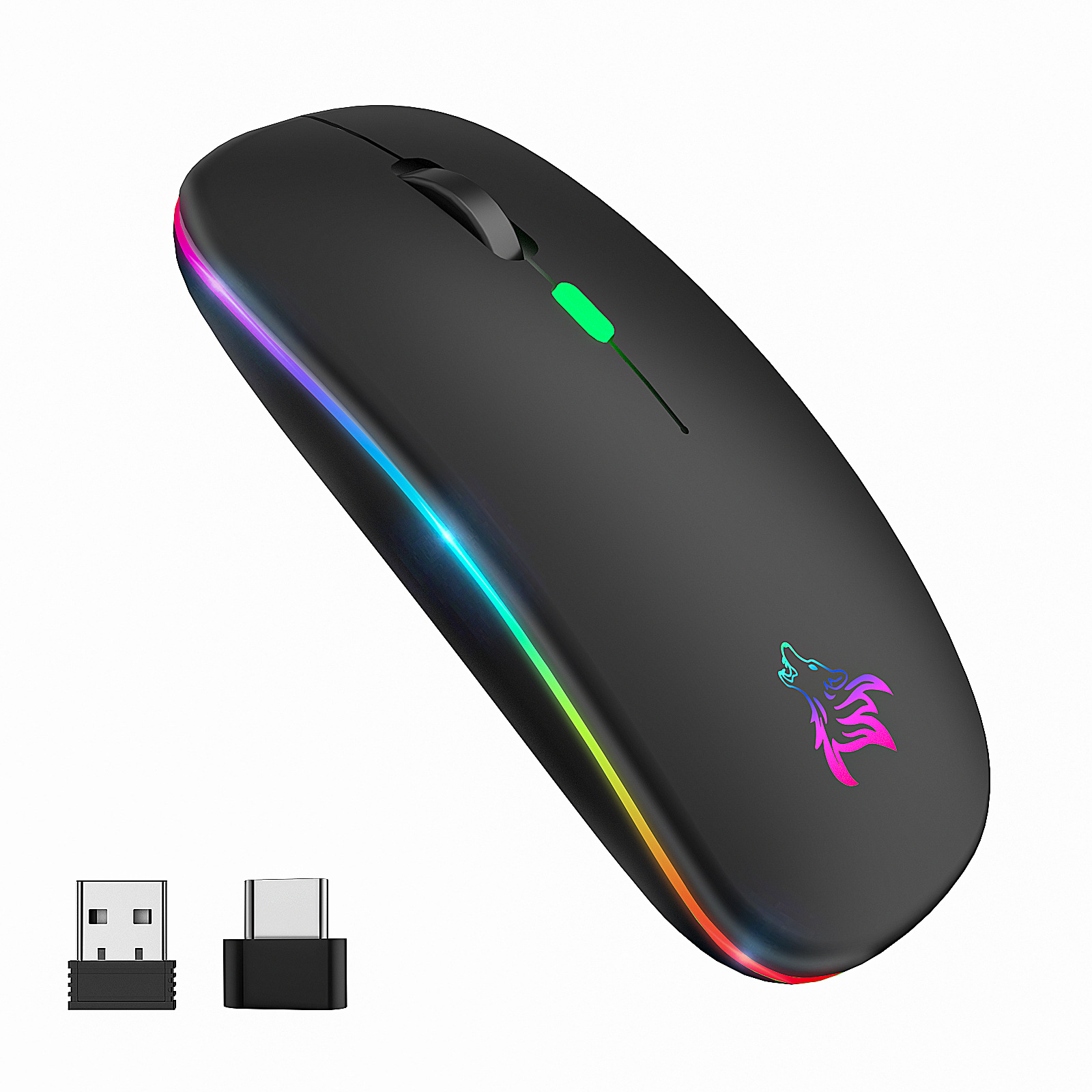 Picture of Cross-Border Explosive Dual-mode 5.0 Bluetooth wireless mouse charging mute office games for mobile phone tablet