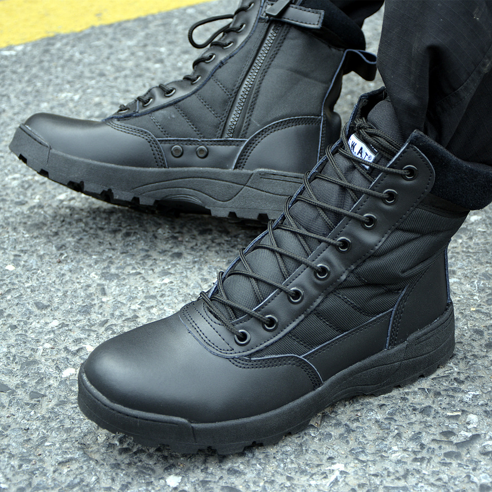 Picture of Cross-border source outdoor desert boots high-top tactical boots military fan training boots men's military training shoes combat boots