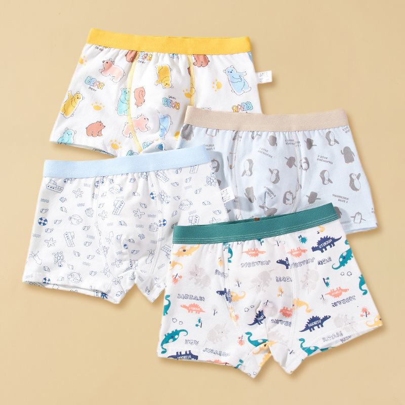 Picture of Children's Underwear Boys' Pure Cotton Boxer Shorts Boys' Baby Children's Underwear Underwear