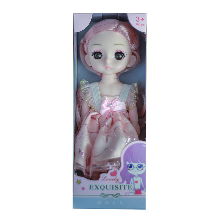 Picture of 17cm Bardenby Doll Princess Set Dress-up Bjd Doll Girl Toy Birthday Gift 8 Piece Set