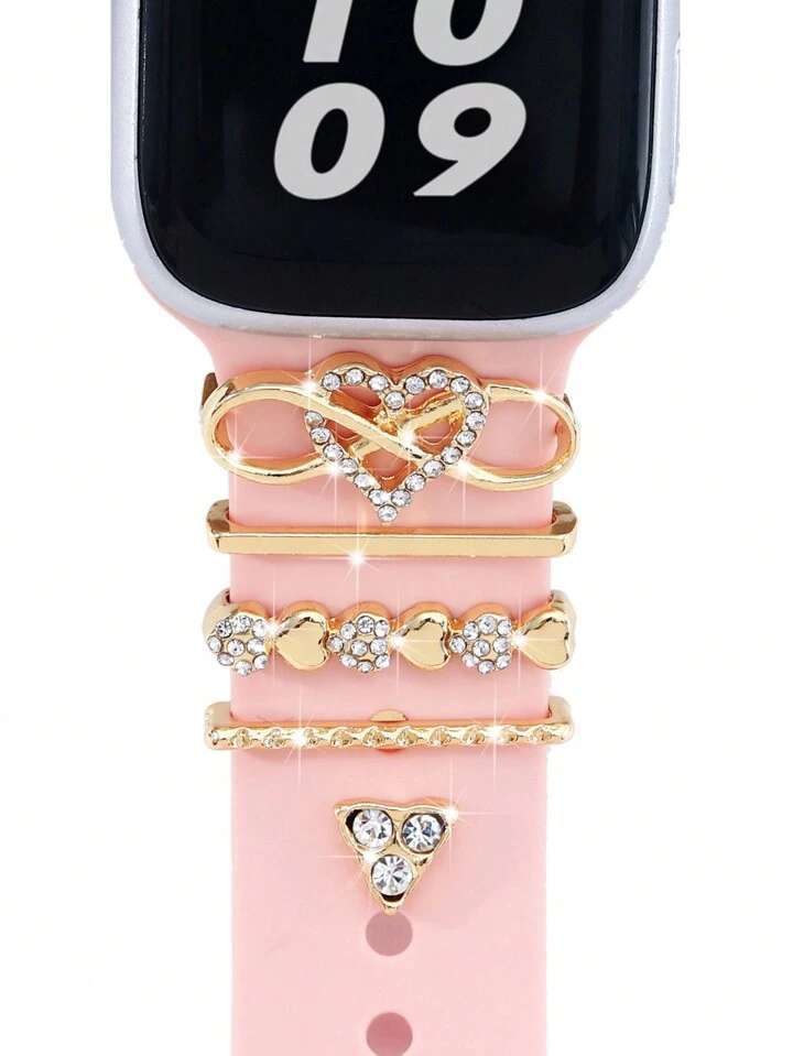 Picture of Suitable for Apple Watch Strap Decorative Ring Apple Watch Watch Universal Silicone Strap Decorative Ring Decorative Nail