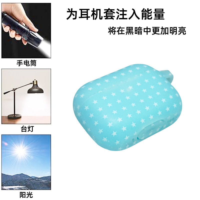 Picture of New applicable airpods protective case for apple 3 generation luminous earphone case airpods pro2 earphone protective case