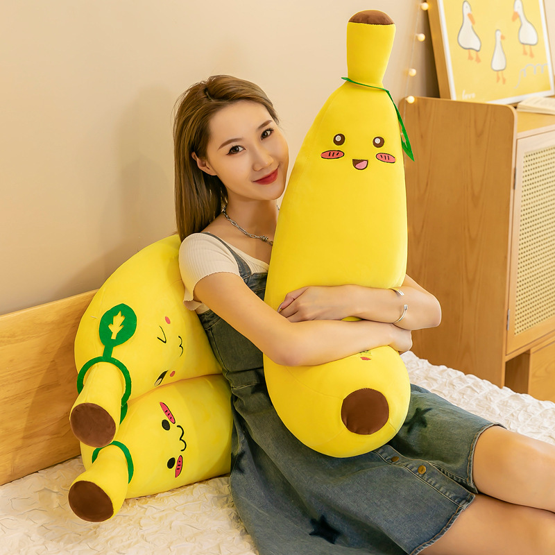 Picture of Foreign trade software banana plush toy pillow simulation fruit pillow children doll doll gift wholesale