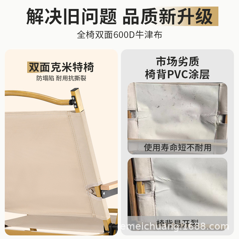 Picture of Portable Camping Picnic Folding Chair Kermit Chair Outdoor Folding Chair Stall Egg Roll Table Fishing Stool suit