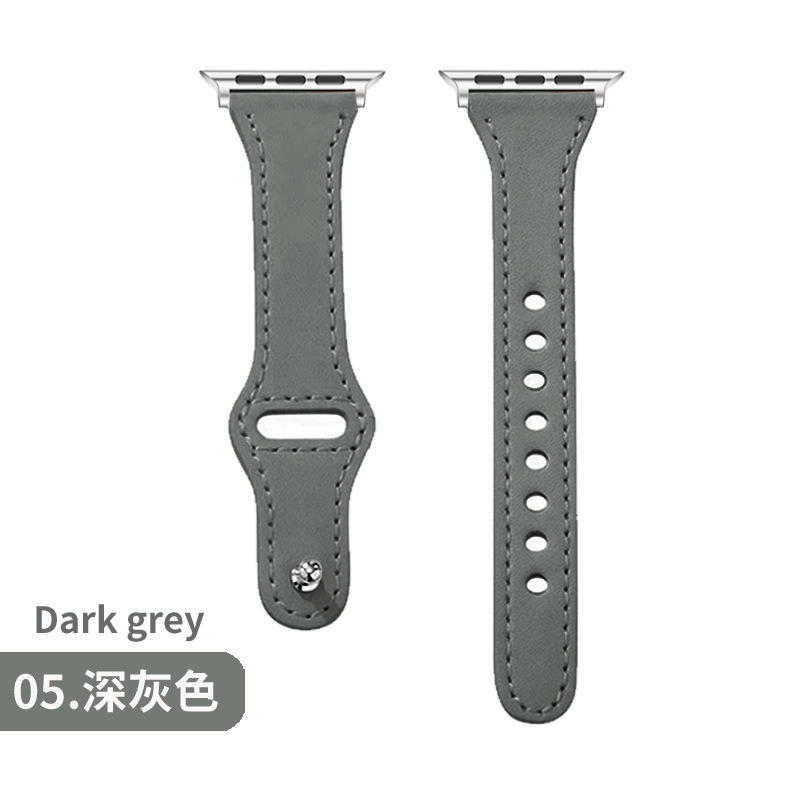 Picture of Suitable for Apple Huawei Watch Strap Applewatch Smart Watch Retro Business First Layer Genuine Leather iWatch Buckle