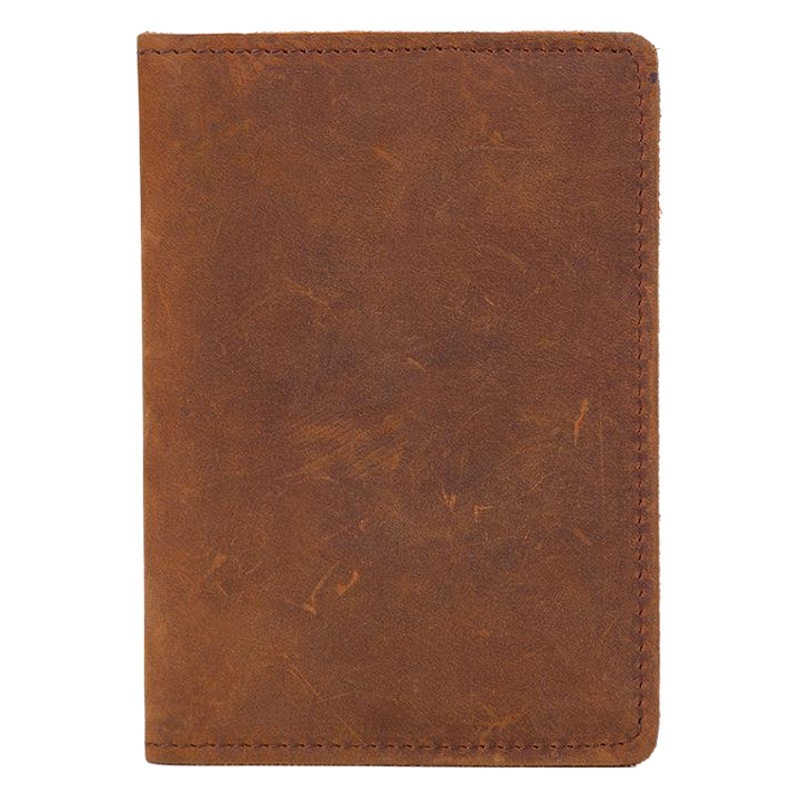 Foreign Trade Supply Men's Wallet Crazy Horse Cowhide Coin Passport Bag First Layer Genuine Leather Ticket Holder Manufacturer Storage