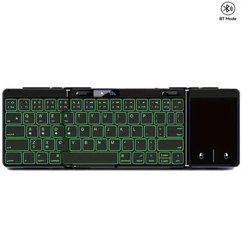 Picture of New Product 70% off Bluetooth Touch & Numeric Keyboard Battery Screen Display Aluminum Alloy Bluetooth Keyboard Silent Office